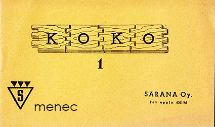 Koko 1 -puulelujärjestelmän esite 