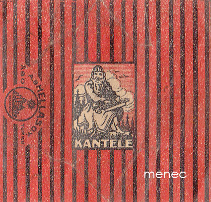 Kantele, makeisetiketti, punainen 