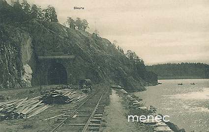 Skuru, rautatietyömaa 