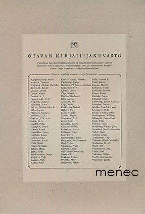 Otavan kirjailijakuvasto 