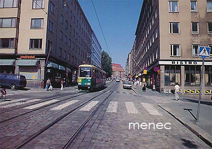 Helsinki, Kalliota, raitiovaunu 3T, Saa Oivan portsari lantin ... 