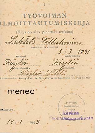 Työvoiman ilmoittautumiskirja 