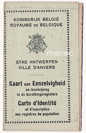 Belgialainen henkilöllisyystodistus, annettu suomalaiselle 1928 