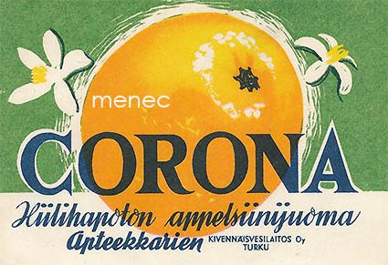Corona. Hiilihapoton apelsiinijuoma 