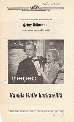 Kaunis Kalle harhateillä, elokuvamainos 