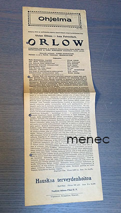 Orlow, elokuvamainos 