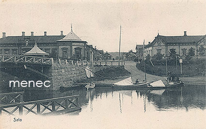 Salo, katunäkymä rannalta päin, Frans Wirtasen liikerakennus 