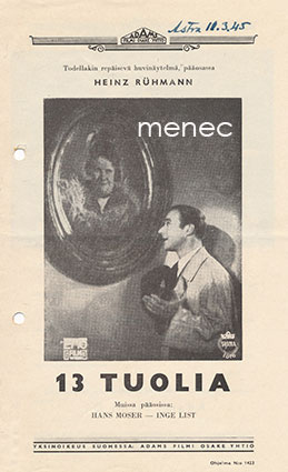 13 tuolia, elokuvaesite 