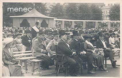 Helsinki, messut 1920, avajaiskutsuvieraita 