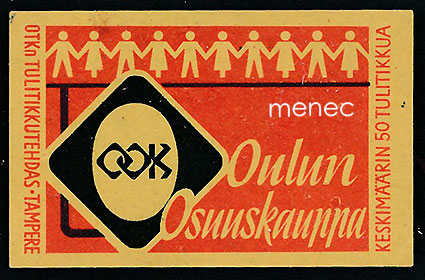 Tulitikkuetiketti, Oulun Osuuskauppa 