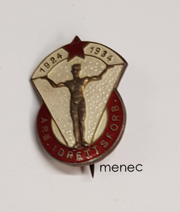 Norja, Arbeidernes Idrettsforbund AIF 1924-1934, rintamerkki 