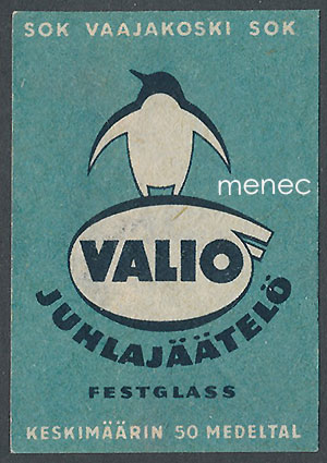 Tulitikkuetiketti, Valio juhlajäätelöä 