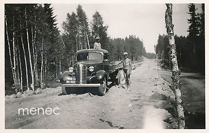 Sulkava, Karessuon siltarakennus, kuorma-auto 