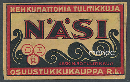 Tulitikkuetiketti, Näsi 