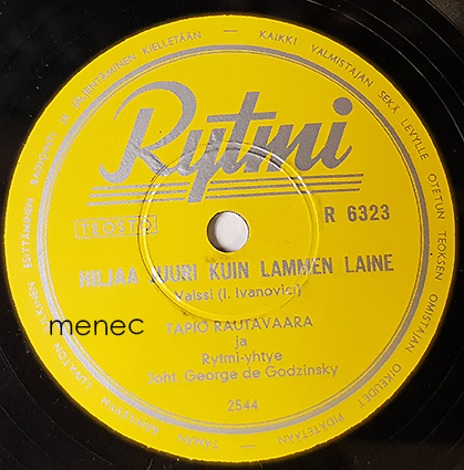 Rautavaara, Tapio - Hiljaa juuri kuin lammen laine / Sinä tulit ... 