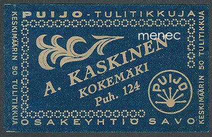 Kauppiasetiketti, A. Kaskinen, Kokemäki 