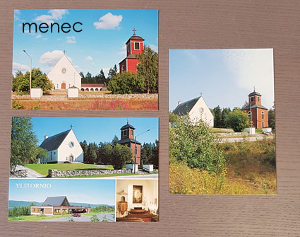 Ylitornio, kirkko ja kellotapuli, 3 kpl 