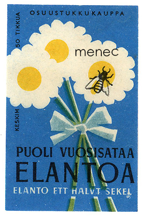 Tulitikkuetiketti, Puoli vuosisataa Elantoa 