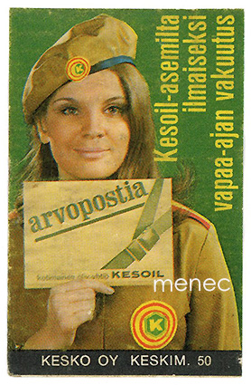 Tulitikkuetiketti, Kesoil-asemilta ilmaiseksi vapaa-ajan vakuutus 