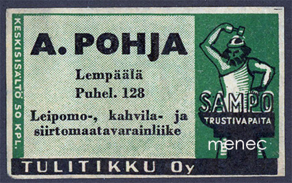 Seppä-etiketti, A. Pohja, Lempäälä 