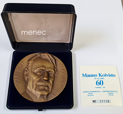 Sakki, Terho - Mauno Koivisto, mitali 