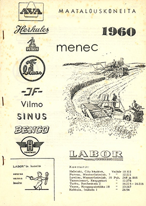 Maatalouskoneita 1960 