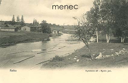 Kotka, Kymin joki, tukkeja 