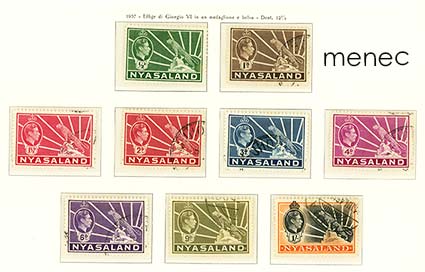 Iso-Britannia, Njassamaa, Yrjö VI käyttömerkeissä 1938 