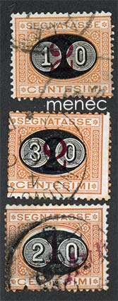 Italia, lunastusmerkit 1890 