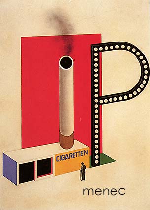 Bayer, Herbert - Tupakkamerkki P:n myynti- ja mainoskioski 1924 