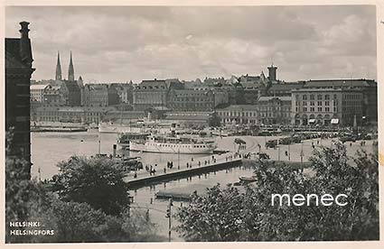 Helsinki, Kauppatori Uspenskilta, laivoja ja ajoneuvoja 