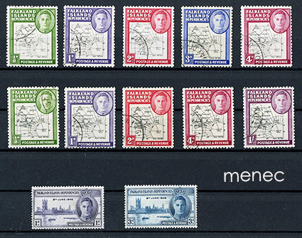 Iso-Britannia, Falkland, Dependencies, käyttösarjaa 1946 