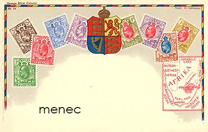 Iso-Britannia, Oranjejoen siirtomaa, postimerkit 