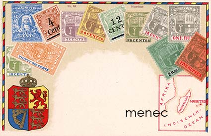 Iso-Britannia, Mauritiuksen postimerkit 