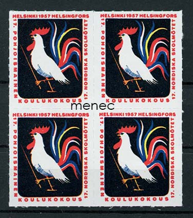 Pohjoismainen koulukokous, Helsinki 1957, kirjeensulkija, nelilö 