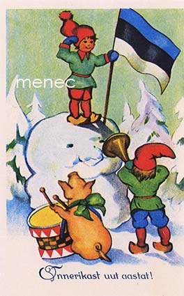 Viro, itsenäistymisen ajan kortti 1990 