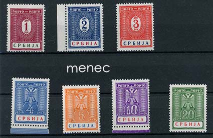 Saksa, miehitetty Serbia, lunastusmerkit 1942 