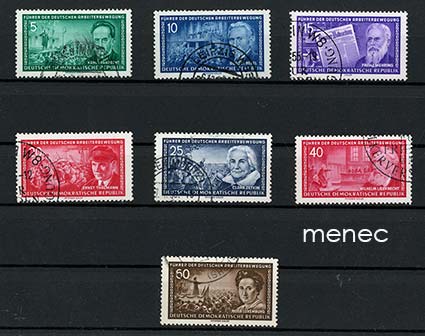 Saksa, DDR, työväenliikkeen johtajia 1955 