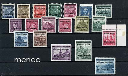 Saksa, Böömi-Määri, käyttösarja 1939 ylipainamalla 