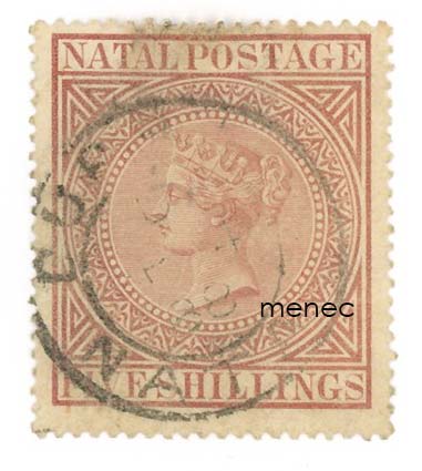 Iso-Britannia, Natal, Victoria 1874, 5 Sh 