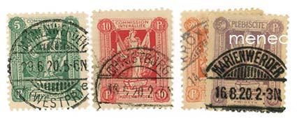 Saksa, Marienwerder 1920, 3 kpl 