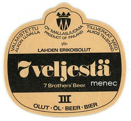 7 veljestä III -lasinalunen 