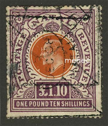 Iso-Britannia, Natal 1904, 1 £ 10 Sh 