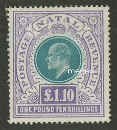 Iso-Britannia, Natal 1902, 1 £ 10 Sh 