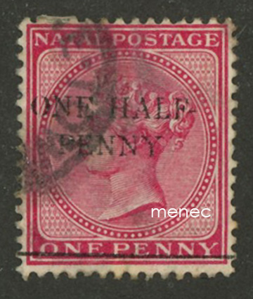 Iso-Britannia, Natal 1885, 1,5/1p 