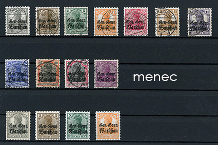 Saksa, Generalgouvernement, Varsova, käyttösarja 1916 