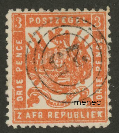Etelä-Afrikka, käyttösarja vaakunalla 1883, 3p 