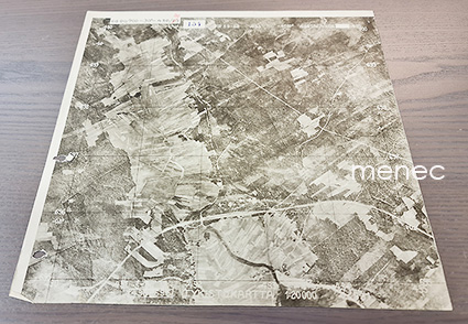 Tykistökartta 6690/700-30-430/40, ilmavalokuvan kopio, Humaljoki (Koivisto) 