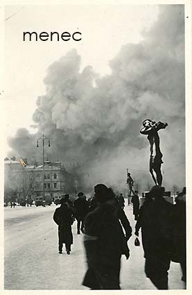 Tampere, pommituksen jälkiä, Tammerkosken silta 
