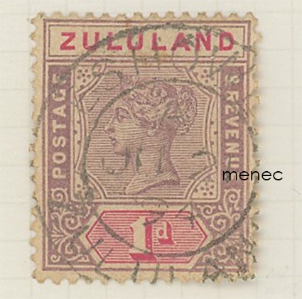 Iso-Britannia, Etelä-Afrikka, Zulumaa, 0,5 ja 1p 1894/1896 